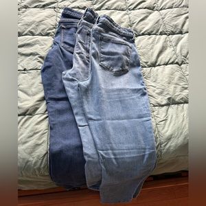 3 pair Old Navy Women High-rise straight jeans size 12